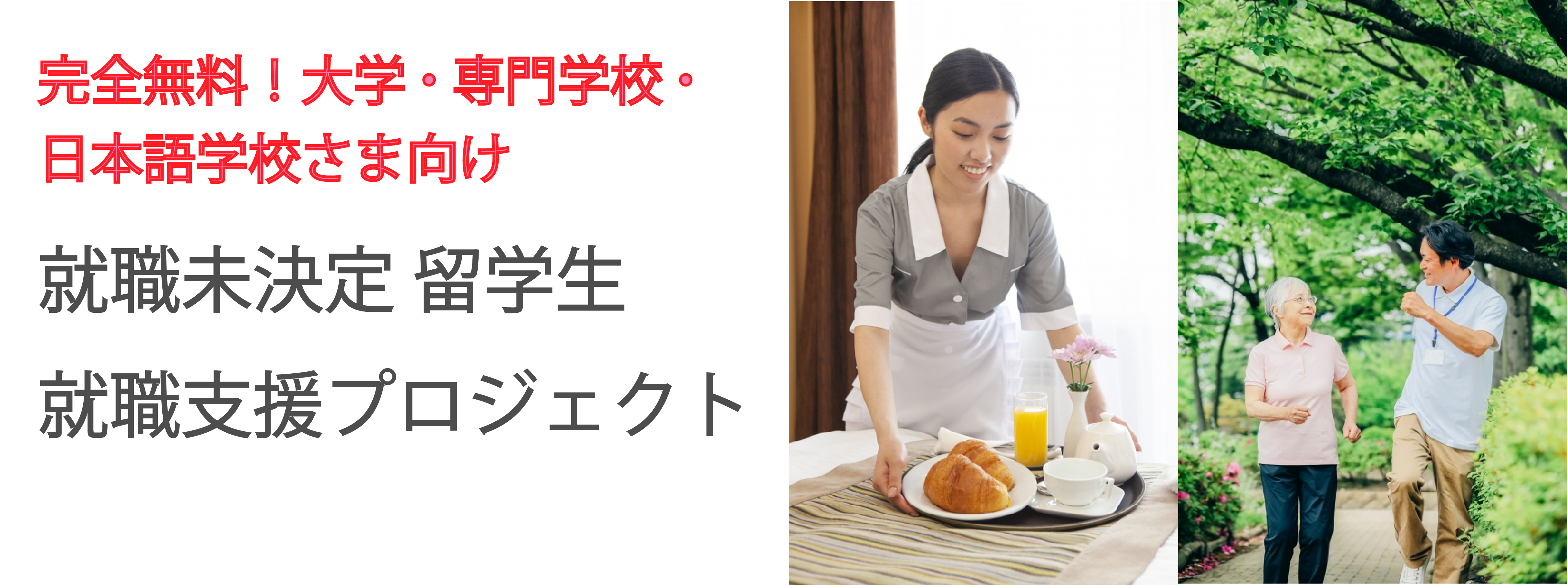 留学生就職支援プロジェクト（就職未決定）